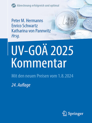 cover image of UV-GOÄ 2025 Kommentar